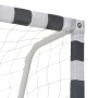 Portería de fútbol metal blanco y negro 300x160x90 cm de vidaXL, Porterías de fútbol - Ref: Foro24-91953, Precio: 133,02 €, D...