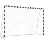 Portería de fútbol de metal blanco y negro 300x200x90 cm de vidaXL, Porterías de fútbol - Ref: Foro24-91954, Precio: 144,12 €...