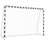 Portería de fútbol de metal blanco y negro 300x200x90 cm de vidaXL, Porterías de fútbol - Ref: Foro24-91954, Precio: 134,18 €...