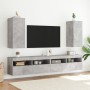 Mueble de TV de pared con luces LED gris hormigón 30,5x35x70 cm en Muebles TV | Comprar online en Foru.es