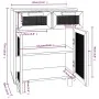 Aparador madera maciza pino y ratán natural blanco 60x30x75 cm de vidaXL, Aparadores - Ref: Foro24-345636, Precio: 127,09 €, ...
