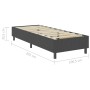 Estructura de cama Box Spring tela gris 100x200 cm de vidaXL, Camas y somieres - Ref: Foro24-287462, Precio: 121,71 €, Descue...