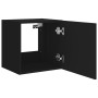Mueble de TV de pared con luces LED negro 40,5x35x40 cm en Muebles TV | Comprar online en Foru.es