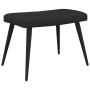Sillón de relax con reposapiés tela negro de vidaXL, Sillones - Ref: Foro24-327958, Precio: 120,29 €, Descuento: %