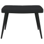 Sillón de relax con reposapiés tela negro de vidaXL, Sillones - Ref: Foro24-327958, Precio: 120,29 €, Descuento: %