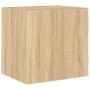 Mueble de TV de pared con luces LED roble Sonoma 40,5x35x40 cm en Muebles TV | Comprar online en Foru.es