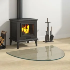 Glass plate for semicircular fireplace 800x600 mm by vidaXL, Glass - Ref: Foro24-324116, Price: 54,49 €, Discount: %