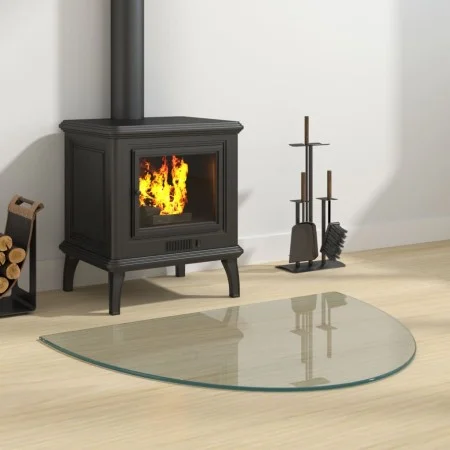 Glass plate for semicircular fireplace 800x600 mm by vidaXL, Glass - Ref: Foro24-324116, Price: 54,49 €, Discount: %