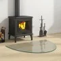 Placa de vidrio para chimenea semicircular 800x600 mm de vidaXL, Cristal - Ref: Foro24-324116, Precio: 54,49 €, Descuento: %