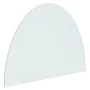 Glass plate for semicircular fireplace 800x600 mm by vidaXL, Glass - Ref: Foro24-324116, Price: 54,49 €, Discount: %