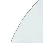 Glass plate for semicircular fireplace 1000x500 mm by vidaXL, Glass - Ref: Foro24-324117, Price: 46,73 €, Discount: %