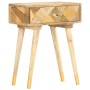 Mesita de noche de madera maciza de mango 43x30x58 cm de vidaXL, Mesitas de noche - Ref: Foro24-285857, Precio: 82,10 €, Desc...