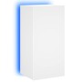 Mueble de TV de pared con luces LED blanco 40,5x35x80 cm en Muebles TV | Comprar online en Foru.es