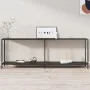 Black tempered glass console table 220x35x75.5 cm by vidaXL, Side tables - Ref: Foro24-331711, Price: 134,77 €, Discount: %