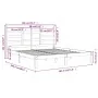Estructura de cama madera maciza blanco Supe King 180x200 cm de vidaXL, Camas y somieres - Ref: Foro24-3105811, Precio: 148,7...