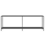 Mesa consola vidrio templado negro 220x35x75,5 cm de vidaXL, Mesas auxiliares - Ref: Foro24-331711, Precio: 137,30 €, Descuen...
