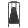 Black tempered glass console table 220x35x75.5 cm by vidaXL, Side tables - Ref: Foro24-331711, Price: 134,77 €, Discount: %
