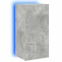 Mueble de TV de pared con luces LED gris hormigón 40,5x35x80 cm en Muebles TV | Comprar online en Foru.es