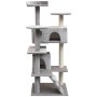 Rascador para gatos con poste rascador de sisal 125 cm gris de vidaXL, Mobiliario para gatos - Ref: Foro24-170475, Precio: 91...