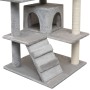 Rascador para gatos con poste rascador de sisal 125 cm gris de vidaXL, Mobiliario para gatos - Ref: Foro24-170475, Precio: 91...