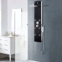 Panel ducha de vidrio negro 25x44,6x130 cm de vidaXL, Boquillas de chorro para bañeras y duchas - Ref: Foro24-142993, Precio:...