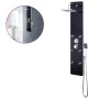 Panel ducha de vidrio negro 25x44,6x130 cm de vidaXL, Boquillas de chorro para bañeras y duchas - Ref: Foro24-142993, Precio:...