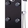 Panel ducha de vidrio negro 25x44,6x130 cm de vidaXL, Boquillas de chorro para bañeras y duchas - Ref: Foro24-142993, Precio:...