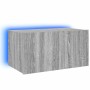 Mueble de TV de pared con luces LED gris Sonoma 60x35x31 cm en Muebles TV | Comprar online en Foru.es