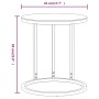Mesa auxiliar vidrio templado negro y dorado 45 cm de vidaXL, Mesas auxiliares - Ref: Foro24-331662, Precio: 46,05 €, Descuen...