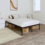 Estructura de cama de metal negro 120x200 cm de vidaXL, Camas y somieres - Ref: Foro24-350844, Precio: 108,20 €, Descuento: %