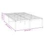Estructura de cama de metal negro 120x200 cm de vidaXL, Camas y somieres - Ref: Foro24-350844, Precio: 108,20 €, Descuento: %