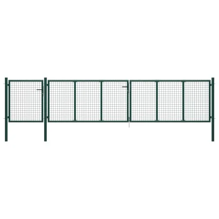 Grünes Gartentor aus Stahl 500x100 cm von vidaXL, Gartentore - Ref: Foro24-144317, Preis: 467,00 €, Rabatt: %