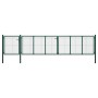 Puerta de jardín de acero verde 500x100 cm de vidaXL, Puertas de jardín - Ref: Foro24-144317, Precio: 476,64 €, Descuento: %