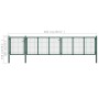 Puerta de jardín de acero verde 500x100 cm de vidaXL, Puertas de jardín - Ref: Foro24-144317, Precio: 476,64 €, Descuento: %