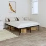 Estructura de cama de metal negro 140x190 cm de vidaXL, Camas y somieres - Ref: Foro24-350846, Precio: 117,52 €, Descuento: %