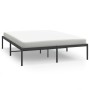 Estructura de cama de metal negro 140x190 cm de vidaXL, Camas y somieres - Ref: Foro24-350846, Precio: 122,17 €, Descuento: %