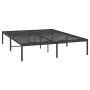 Estructura de cama de metal negro 140x190 cm de vidaXL, Camas y somieres - Ref: Foro24-350846, Precio: 122,17 €, Descuento: %