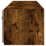 Muebles TV de pared luces LED 2 uds roble ahumado 80x35x31 cm en Muebles TV | Comprar online en Foru.es