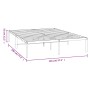 Estructura de cama de metal negro 140x190 cm de vidaXL, Camas y somieres - Ref: Foro24-350846, Precio: 122,17 €, Descuento: %