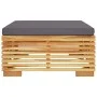 Gartenmöbel-Set 2-teilig aus massivem Teakholz von vidaXL, Modulare Sofas für den Außenbereich - Ref: Foro24-319170, Preis: 2...
