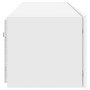 Mueble de TV de pared con luces LED blanco 100x35x31 cm en Muebles TV | Comprar online en Foru.es