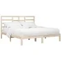 Estructura de cama de madera maciza 200x200 cm de vidaXL, Camas y somieres - Ref: Foro24-3105815, Precio: 126,72 €, Descuento: %