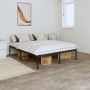 Estructura de cama de metal negro 150x200 cm de vidaXL, Camas y somieres - Ref: Foro24-350848, Precio: 123,86 €, Descuento: %