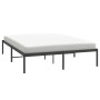Estructura de cama de metal negro 150x200 cm de vidaXL, Camas y somieres - Ref: Foro24-350848, Precio: 123,86 €, Descuento: %