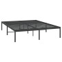 Estructura de cama de metal negro 150x200 cm de vidaXL, Camas y somieres - Ref: Foro24-350848, Precio: 123,86 €, Descuento: %
