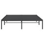 Estructura de cama de metal negro 150x200 cm de vidaXL, Camas y somieres - Ref: Foro24-350848, Precio: 123,86 €, Descuento: %