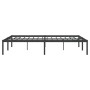 Estructura de cama de metal negro 150x200 cm de vidaXL, Camas y somieres - Ref: Foro24-350848, Precio: 123,86 €, Descuento: %