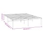 Estructura de cama de metal negro 150x200 cm de vidaXL, Camas y somieres - Ref: Foro24-350848, Precio: 123,86 €, Descuento: %