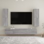Muebles para TV de pared 2 uds gris Sonoma 30,5x30x110 cm de vidaXL, Muebles TV - Ref: Foro24-826679, Precio: 85,55 €, Descue...