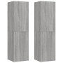 Muebles para TV de pared 2 uds gris Sonoma 30,5x30x110 cm de vidaXL, Muebles TV - Ref: Foro24-826679, Precio: 85,55 €, Descue...